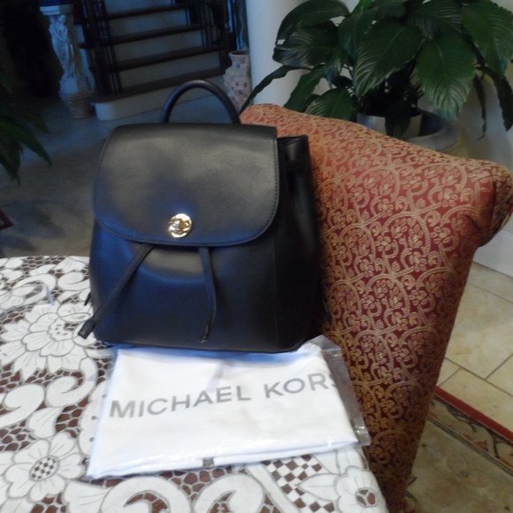 Michael Kors Black Leather Backpack main image 15